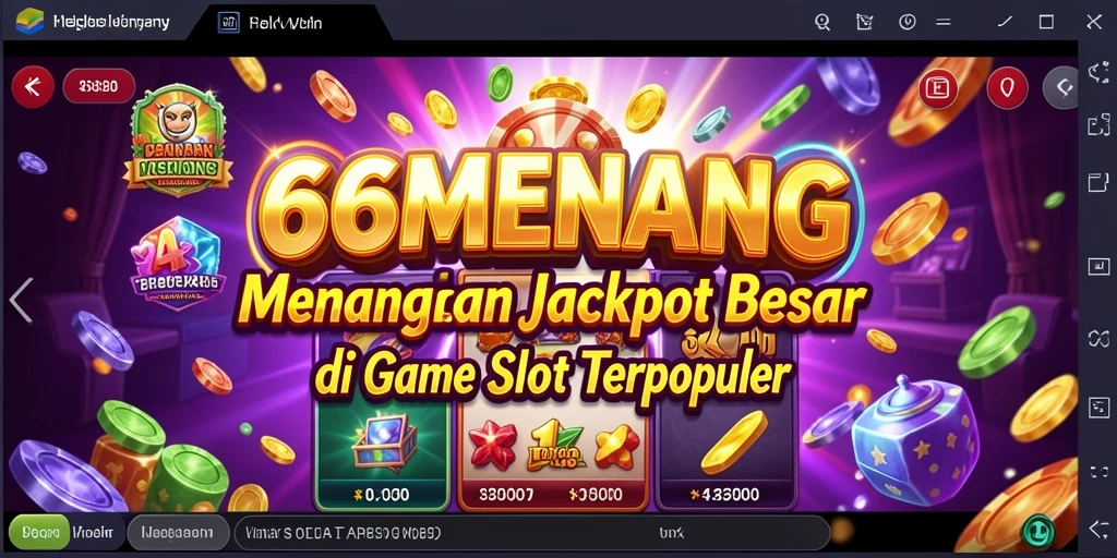 Tampilan utama gameplay Slot 66MENANG dengan grafik menarik.