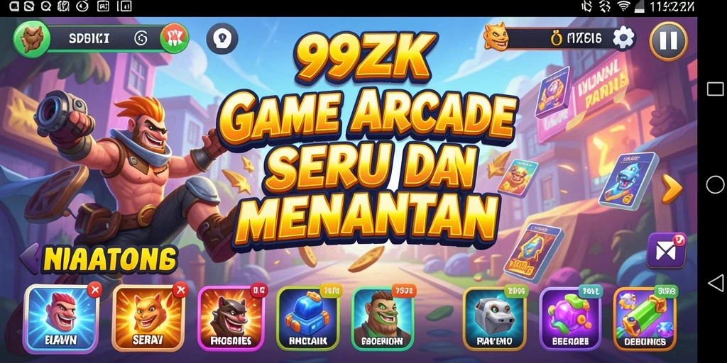 Tampilan gameplay menarik dari 99ZK yang menantang.