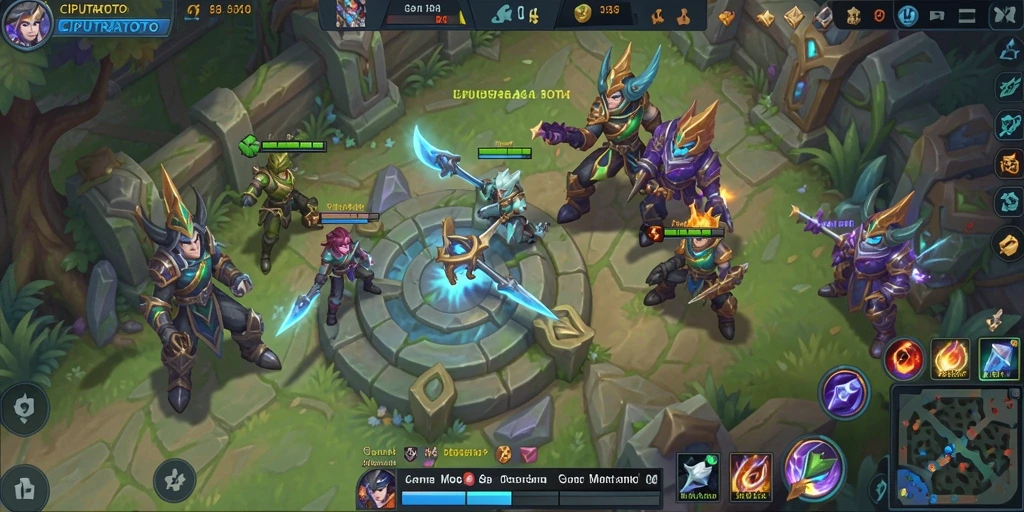 Screenshot gameplay seru dalam <strong>CIPUTRATOTO</strong> yang menunjukkan pertempuran tim.