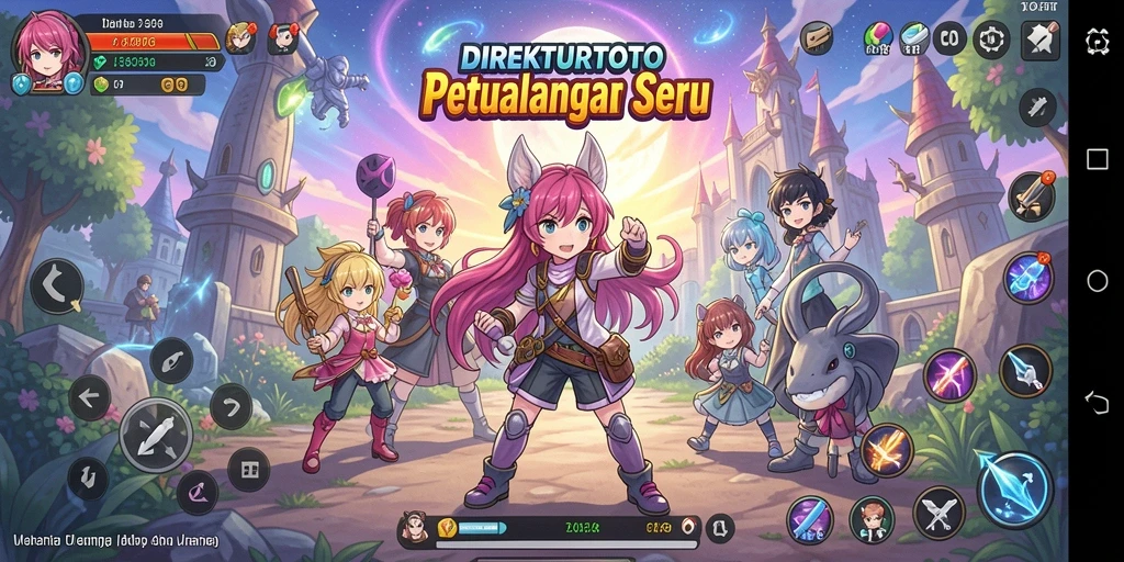 Gameplay seru dan karakter anime yang menarik.