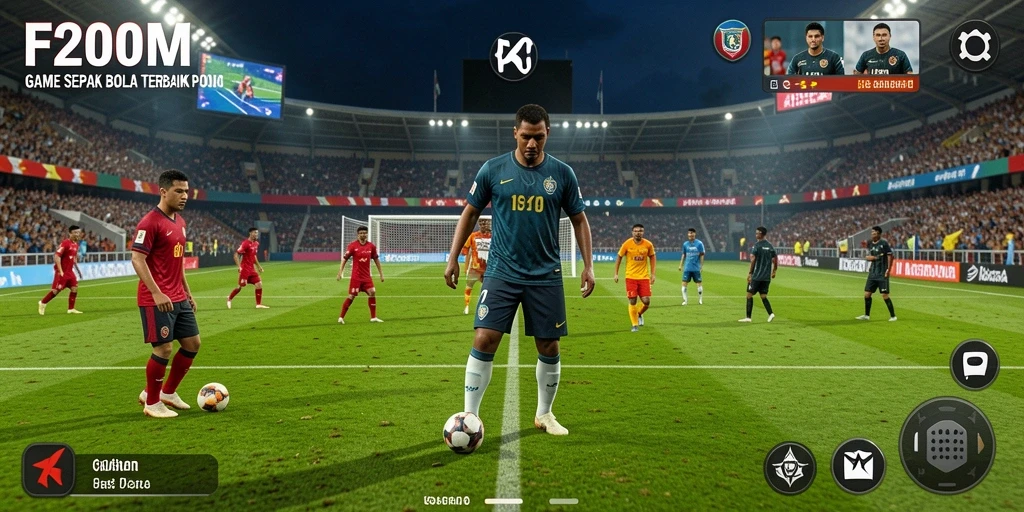Tampilan luar biasa dari gameplay sepak bola F200M.