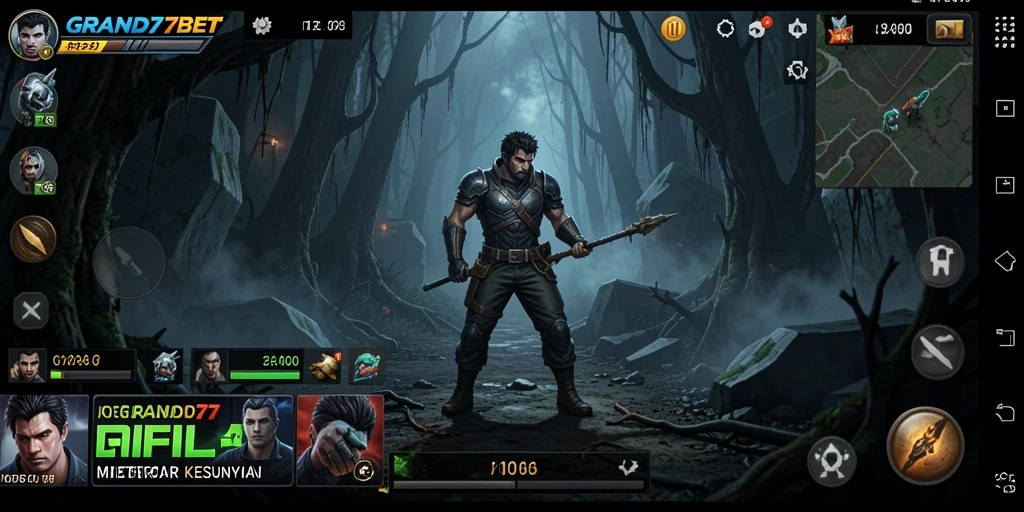 Tampilan gameplay menyeramkan dari GRAND77BET yang penuh dengan ketegangan.