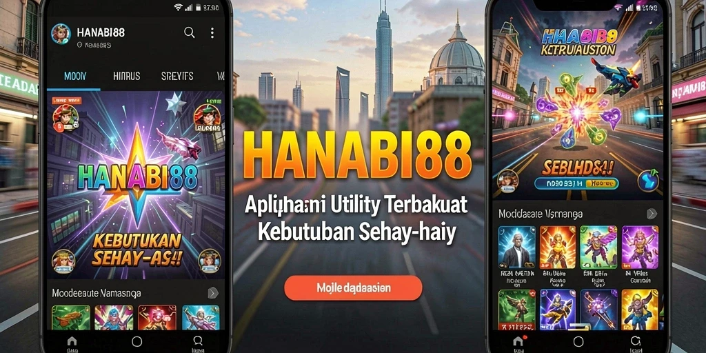 Tangkapan layar utama dari gameplay aplikasi Utility HANABI88 yang menampilkan antarmuka sederhana.