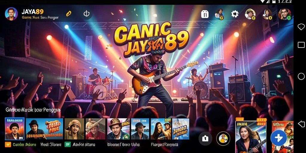 Gameplay menantang dengan berbagai lagu musik pilihan.