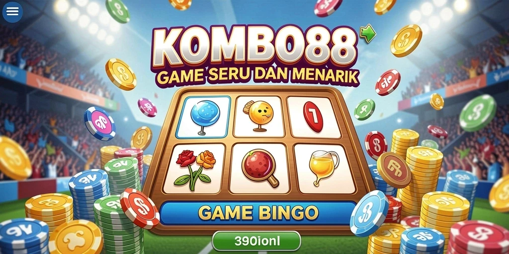 Tampilan gameplay Bingo yang seru di KOMBO88.