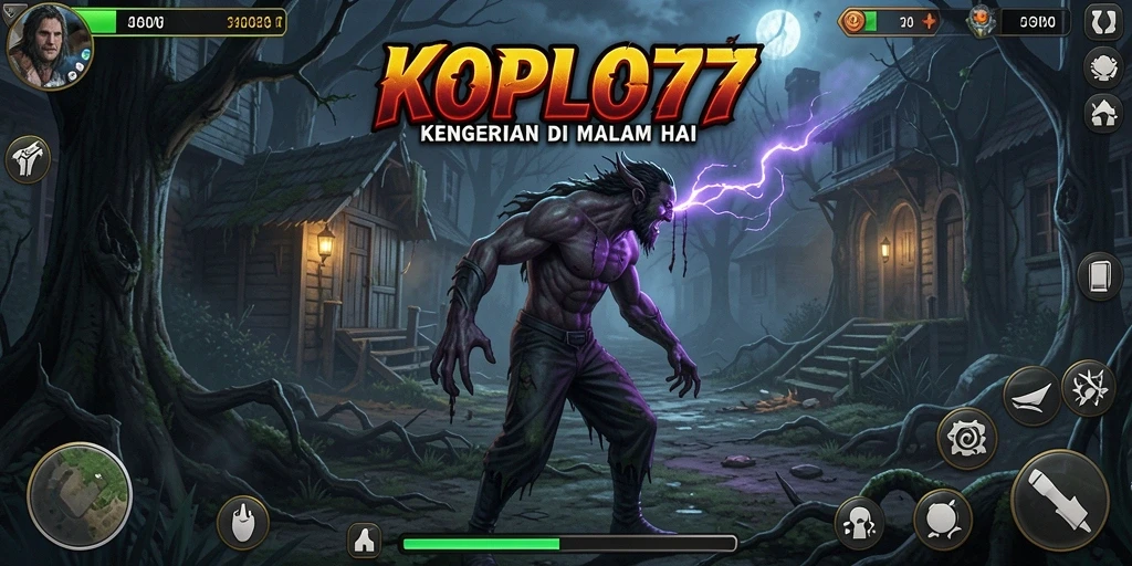 Tampak gameplay menegangkan KOPLO77 saat berhadapan dengan hantu.