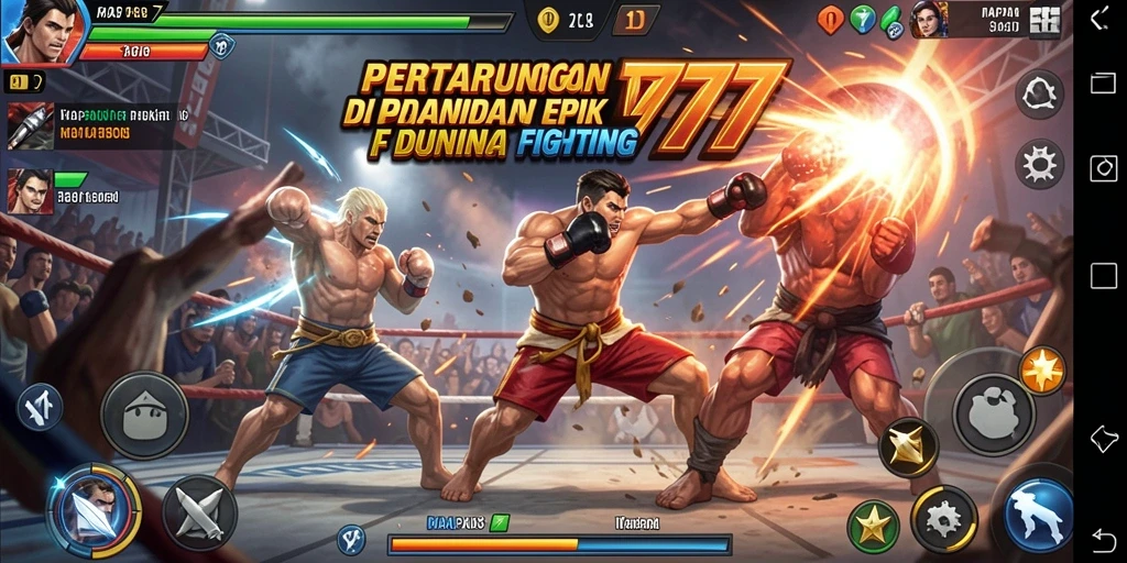 Tampilan gameplay bertarung yang seru dari MAPAN777.