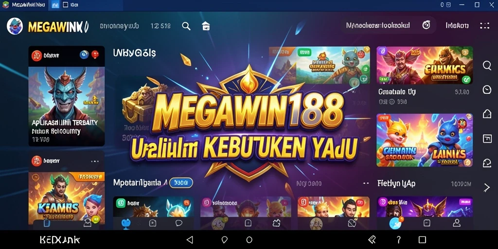 Tampilan antarmuka MEGAWIN188 yang bersih dan efisien.