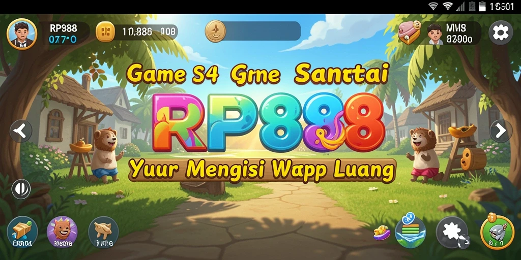 Tampilan gameplay RP888 yang menarik dan penuh warna.