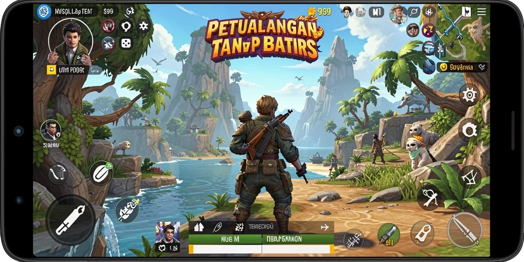 Tangkapan layar gameplay menampilkan eksplorasi dunia terbuka.