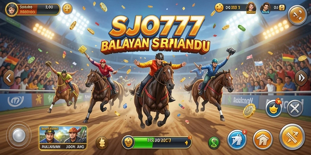Tampilan menegangkan saat balapan di SJO777.