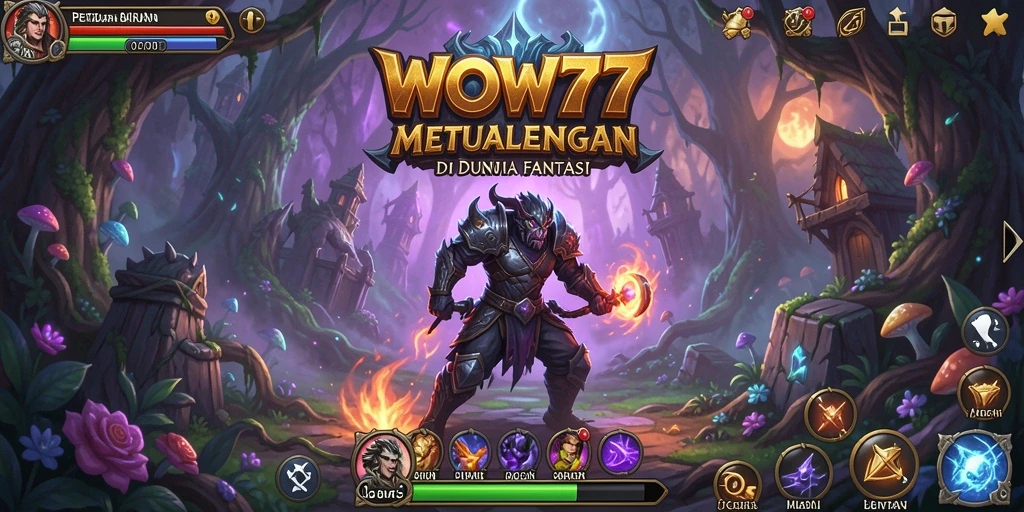 Tampilan gameplay WOW77 yang menampilkan aksi petualangan seru.